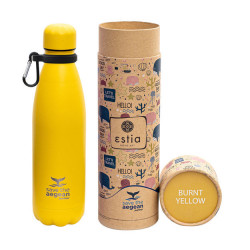 TRAVEL FLASK 500ML BURNT YELLOW SAVE AEGEAN