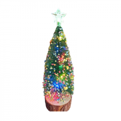 Χριστουγεννιάτικο διακοσμητικό δεντράκι με φωτισμό LED - 20*7cm - 231888