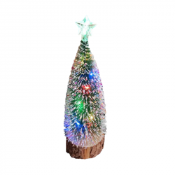 Χριστουγεννιάτικο διακοσμητικό δεντράκι με φωτισμό LED - 20*7cm - 231895