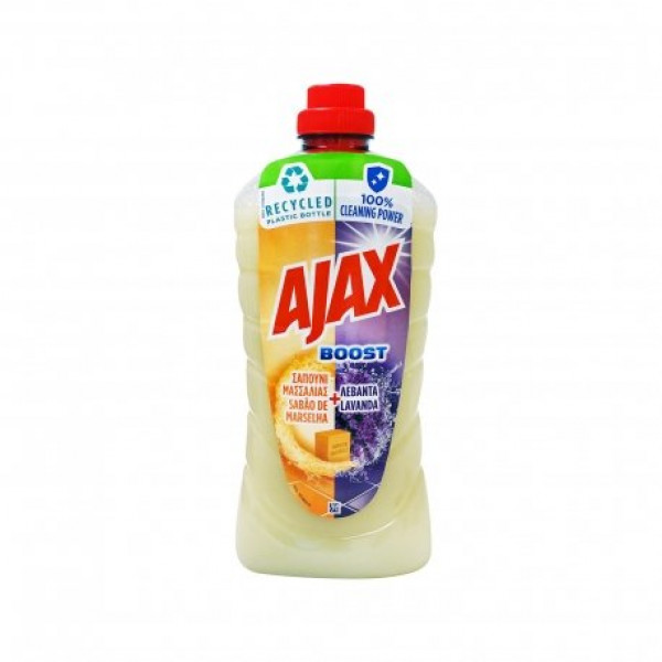 Υγρό καθαριστικό πατώματος Ajax boost Μασσαλίας & λεβάντα