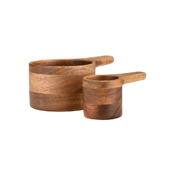 ΜΕΖΟΥΡΑ ΚΟΥΖΙΝΑΣ ΞΥΛΙΝΗ ALLURE 13,7CM & 9,4CM ΣΕΤ 2ΤΕΜ.