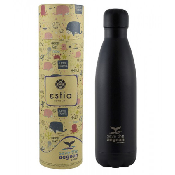 TRAVEL FLASK 500ML ΜΑΥΡΟ SAVE AEGEAN