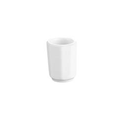 ΘΗΚΗ οδοντογλυφίδας μελαμίνης λευκή 3.8x5cm