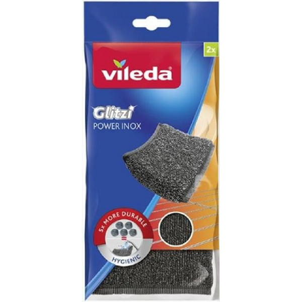 ΣΦΟΥΓΓΑΡΑΚΙ ΚΟΥΖΙΝΑΣ VILEDA  2ΤΜΧ GLITZI POWER INOX