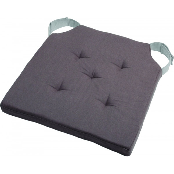 ΜΑΞΙΛΑΡΙ ΚΑΡΕΚΛΑΣ CHRATS GREY 40X40+4CM 100% COTTON