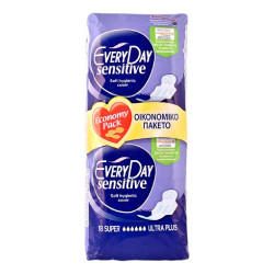 ΣΕΡΒΙΕΤΕΣ EVERYDAYSensitive Ultra Plus Super 18τεμ.