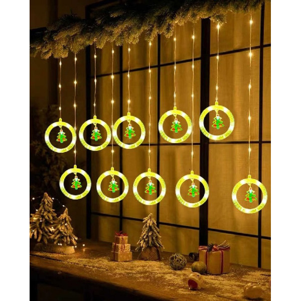 Χριστουγεννιάτικα διακοσμητικά φώτα LED - Κουρτίνα - 10-110L - Warm White
