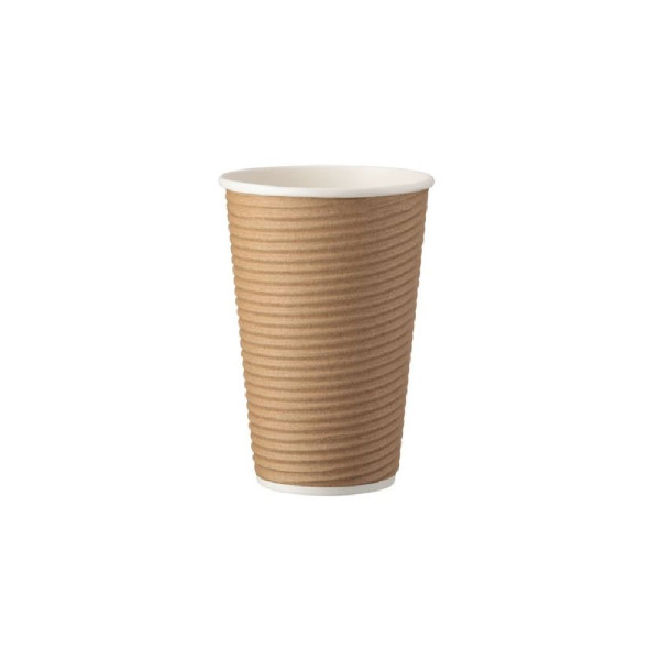 ΠΟΤΗΡΙΑ ΧΑΡΤΙΝΑ 16OZ ΚΡΑΦΤ PIPPLE ΚΑΦΕ 25ΤΕΜ.