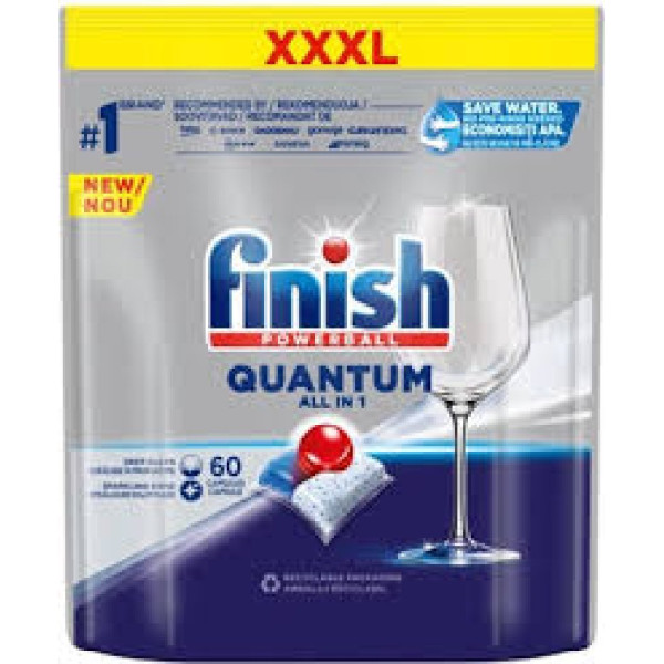 ΤΑΜΠΛΕΤΕΣ ΠΙΑΤΩΝ FINISH Quantum All in  60 pcs 