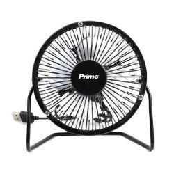 ΑΝΕΜ MINI 6' PRMF-80427 PRIMO ΜΑΥΡΟΣ ΜΕ USB