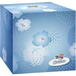 ΧΑΡΤΟΜΑΝΤΗΛΑ FOXY 60ΤΕΜ ΚΥΒΟΣ FACIAL COTTON