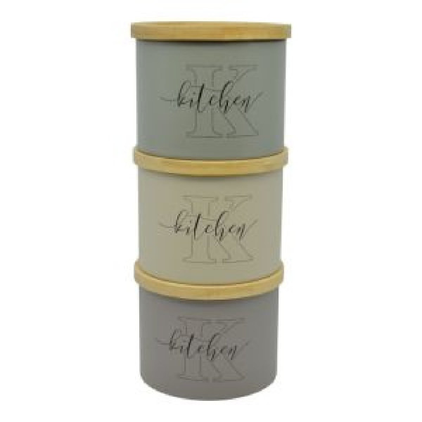 ΣΕΤ 3 ΜΕΤΑΛΛΙΚΑ ΒΑΖΑΚΙΑ ΜΕ ΞΥΛ. ΚΑΠΑΚΙ 3ΧΡ. (12x12x8,8-27,5)