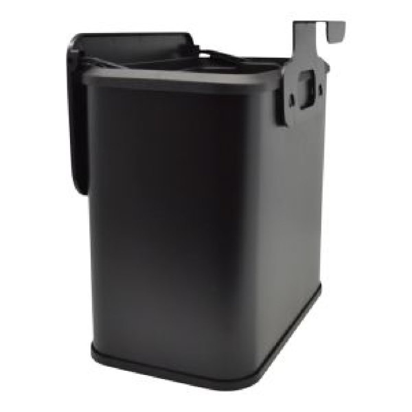 ΚΟΥΒΑΔΑΚΙ ΑΧΡΗΣΤΩΝ ΙΝΟΧ ΚΡΕΜΑΣΤΟ 5Lt. ΜΑΥΡΟ (25x15,1x24,7)