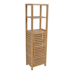 ΝΤΟΥΛΑΠΙ ΜΕ ΡΑΦΙΑ ΑΠΟ ΞΥΛΟ ΜΠΑΜΠOΥ 33x25x120εκ.