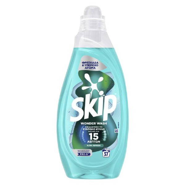 ΥΓΡΟ SKIP ΠΛΥΝΤΗΡΙΟΥ 37ΜΕΖ 1480ML ULTRA REFRESH ΚΑΤΑ ΤΩΝ ΟΣΜΩΝ