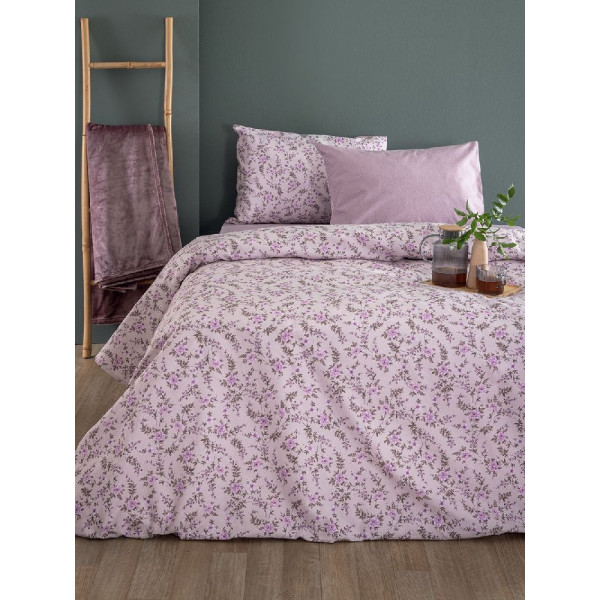 ΣΕΝΤΟΝΙΑ ΥΠΕΡΔ.240Χ265 FLANNEL BEAUTY FB0235 ΣΕΤ 4 PALAMAIKI