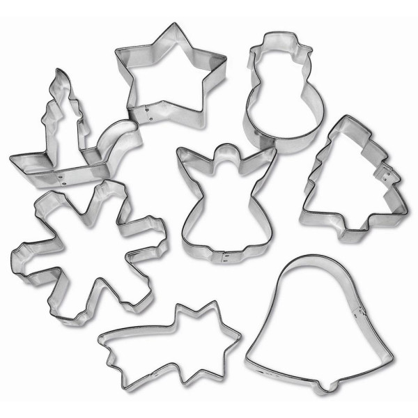 ΚΟΥΠΑΤ ΓΙΑ ΧΡΙΣΟΥΓΕΝΝΙΑΤΙΚΑ ΜΠΙΣΚΟΤΑ ΣΕΤ 8τεμ. 15632E